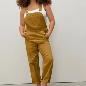 Everlane Yellow Canvas Overalls Jumpsuit sz 4